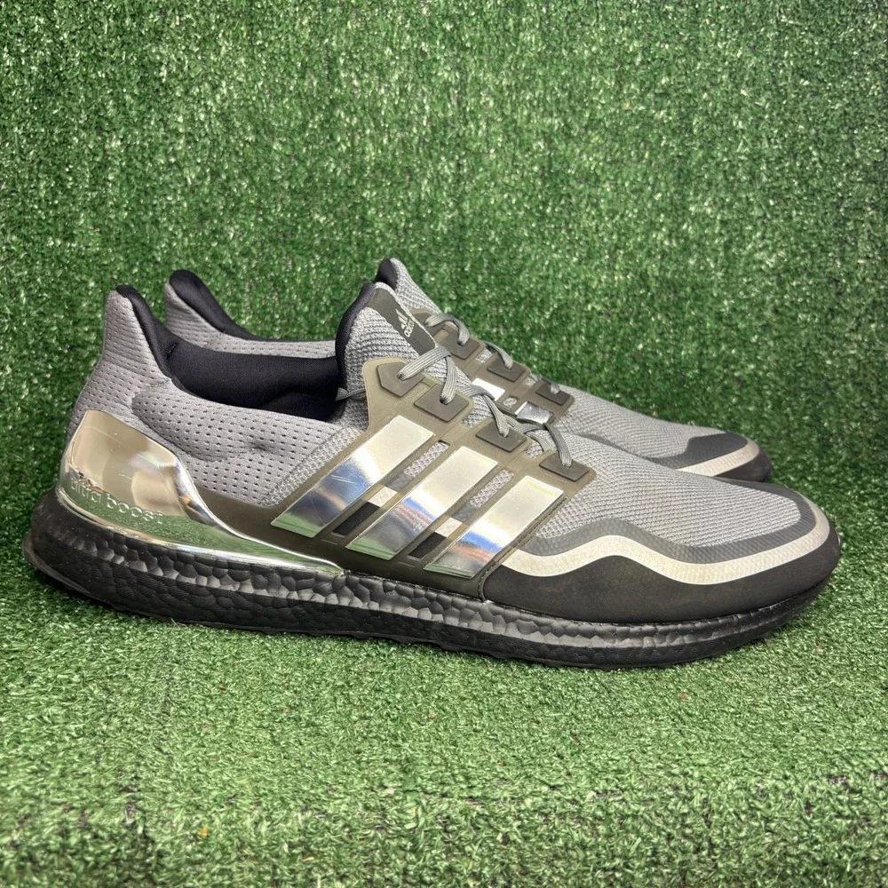 NEW Adidas Ultraboost MTL Running Athletic Sneaker Metallic Silver Mens Size 18